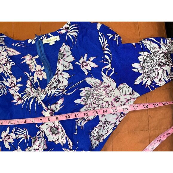 Yumi Kim Liz Rompe in French Rose Royal BLue Women's Size Medium - Picture 8 of 11